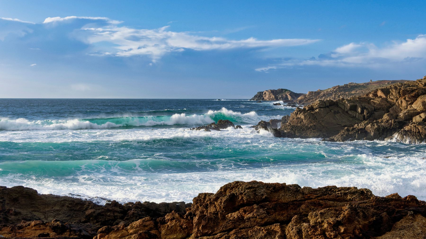 Atlantic coastline in Galicia, Spain